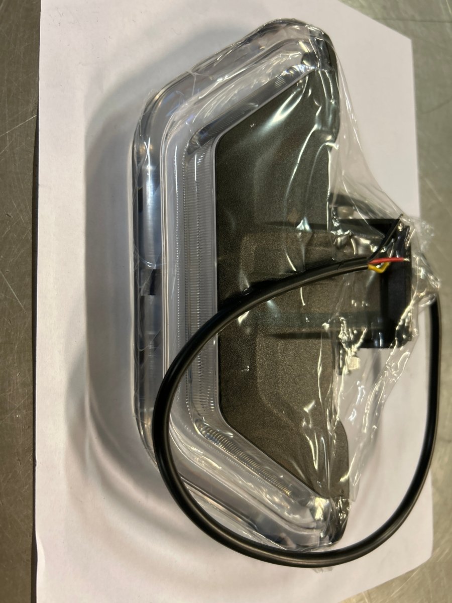 Varsellys Purelux Flash Panel Halfbar - 220 mm / 30W / 12/24V Halvmåne - Dagenborg Maskin AS