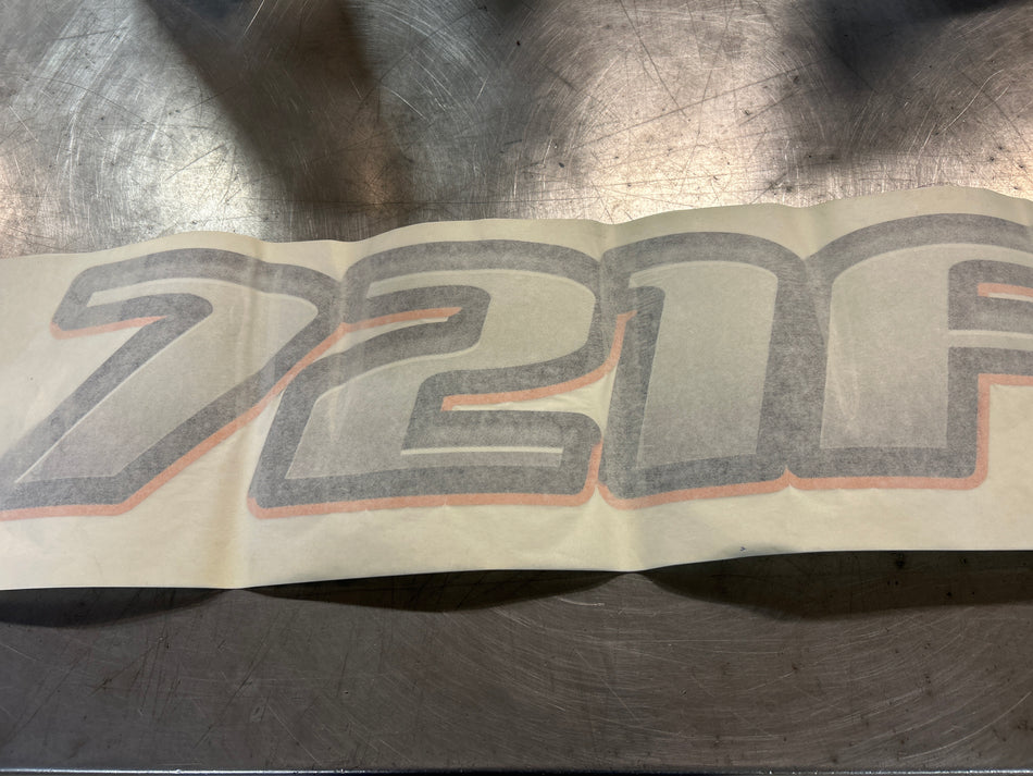 Decal "721F" Serienr
