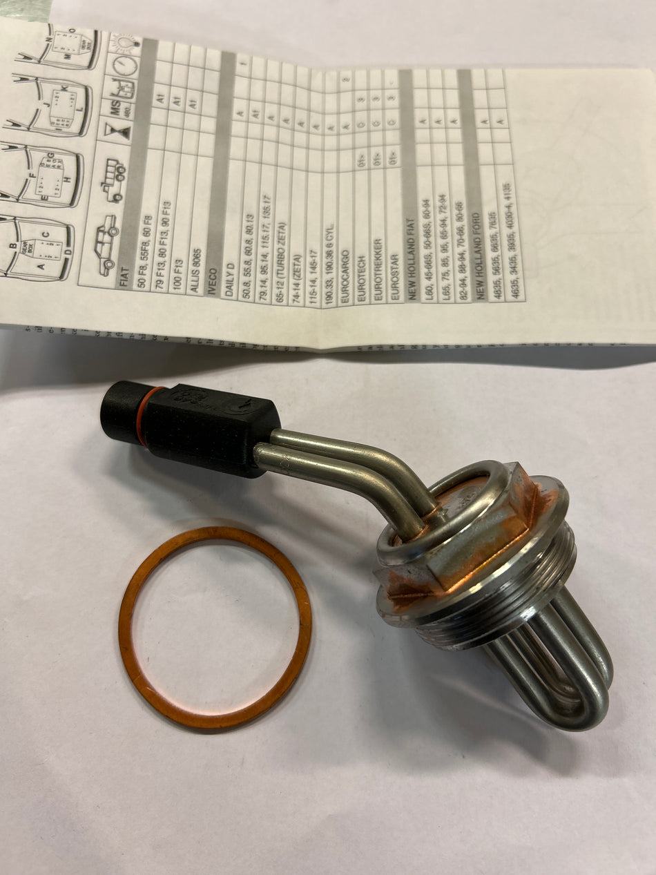 Varmeelement JX/JXU m. gjenger