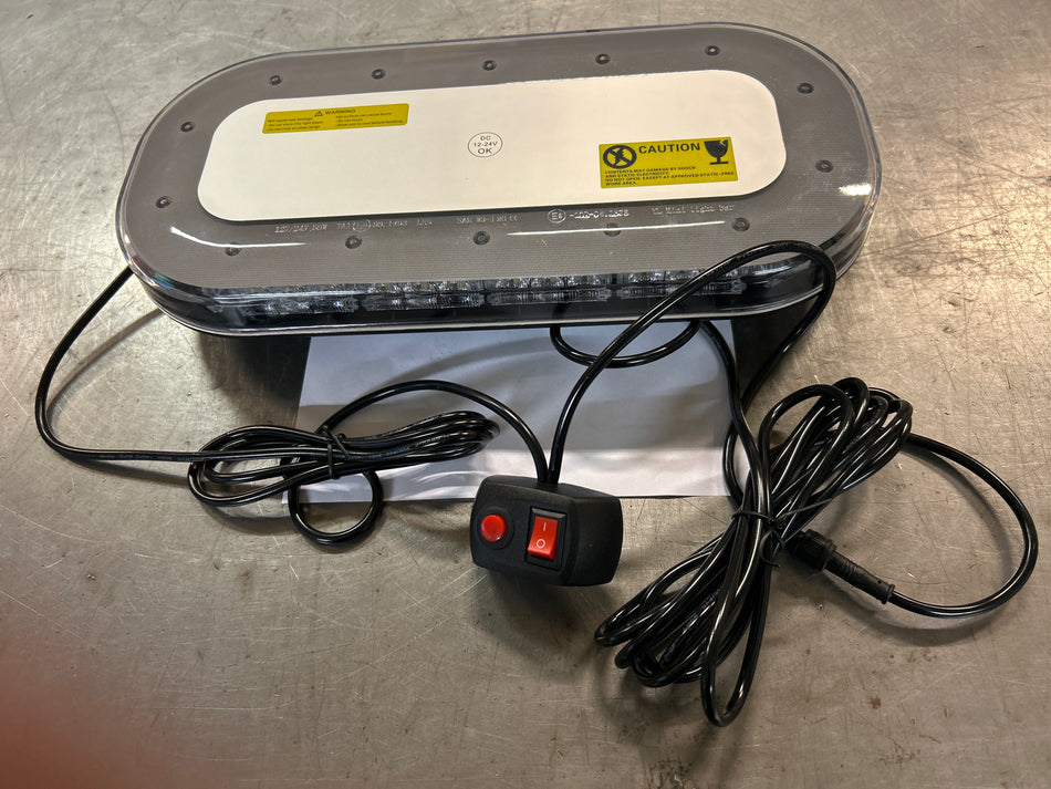 Varsellys flash gul 12-24v 365mm