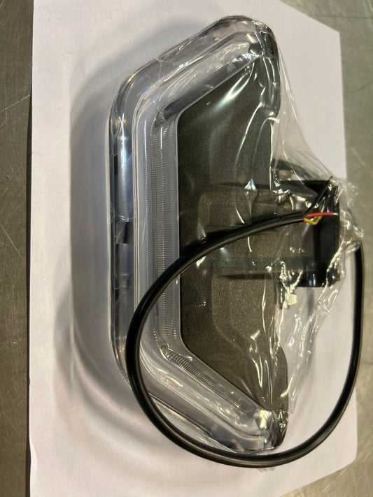 Varsellys Purelux Flash Panel Halfbar - 220 mm / 30W / 12/24V Halvmåne - Dagenborg Maskin AS